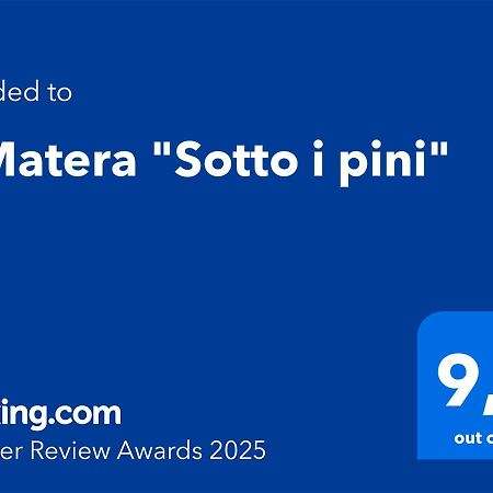Villa A Matera "Sotto I Pini" Extérieur photo